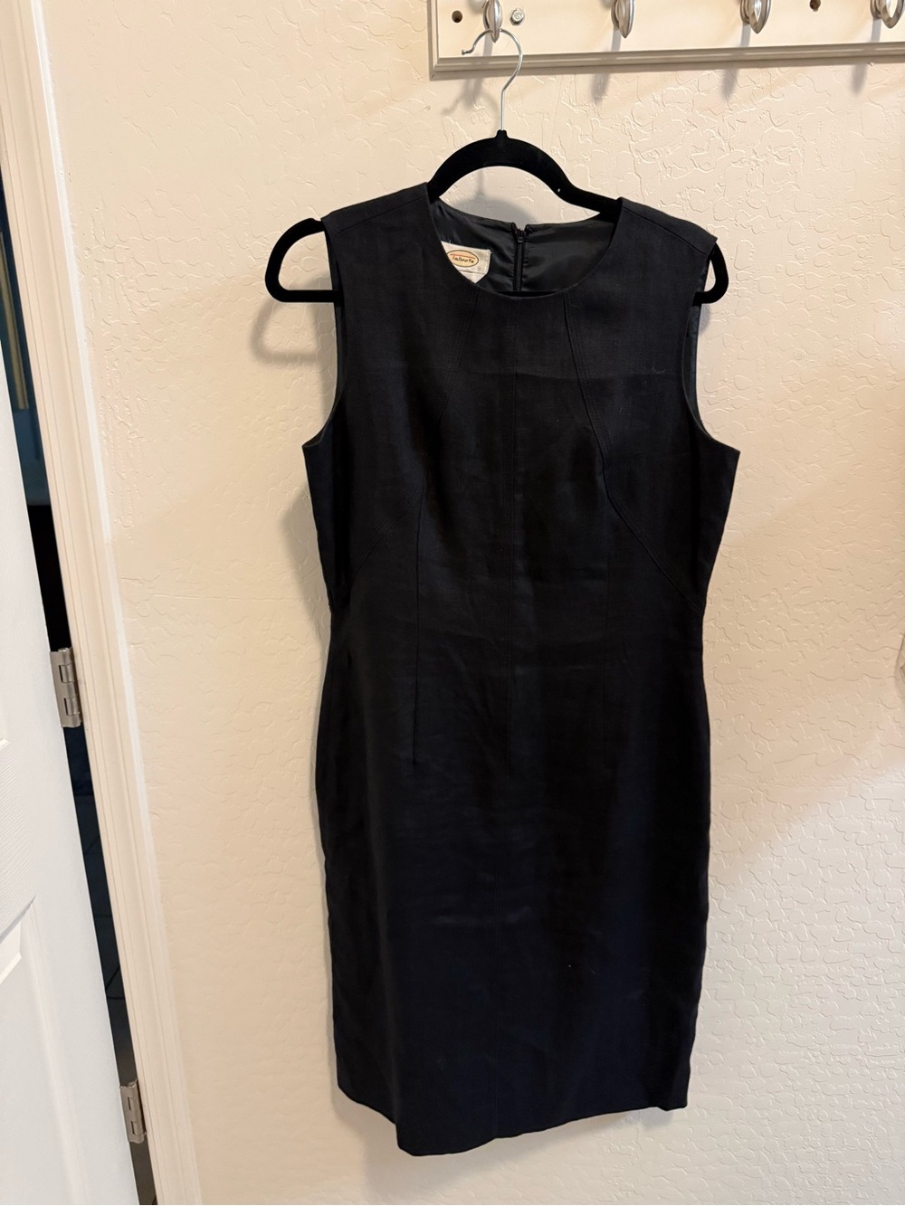 Talbots Black Sleeveless Sheath Dress